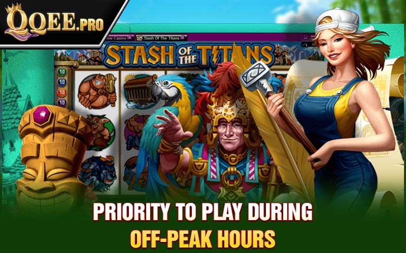 Priority to play during off-peak hours